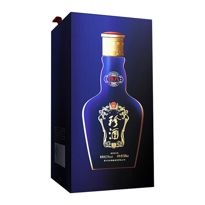 珍酒 珍八 53度 500ml *6 箱装 酱香型 白酒