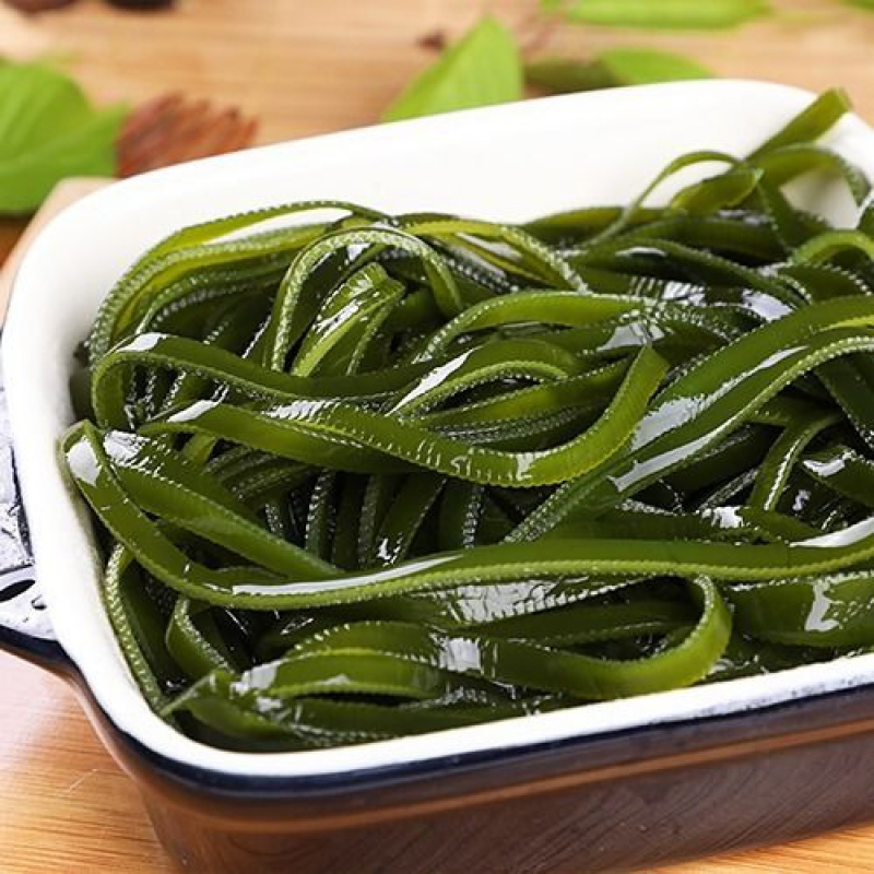 盐渍海带丝 5斤 嫩绿 厚长丝 海带 海白菜 火锅食材 干货 海藻菜 批发麻辣烫菜食材 约3斤薄海带边丝