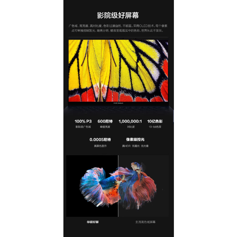 华硕灵耀14 2024酷睿Ultra7 2.8K 120Hz OLED高颜值AI超轻薄商务办公14英寸笔记本电脑