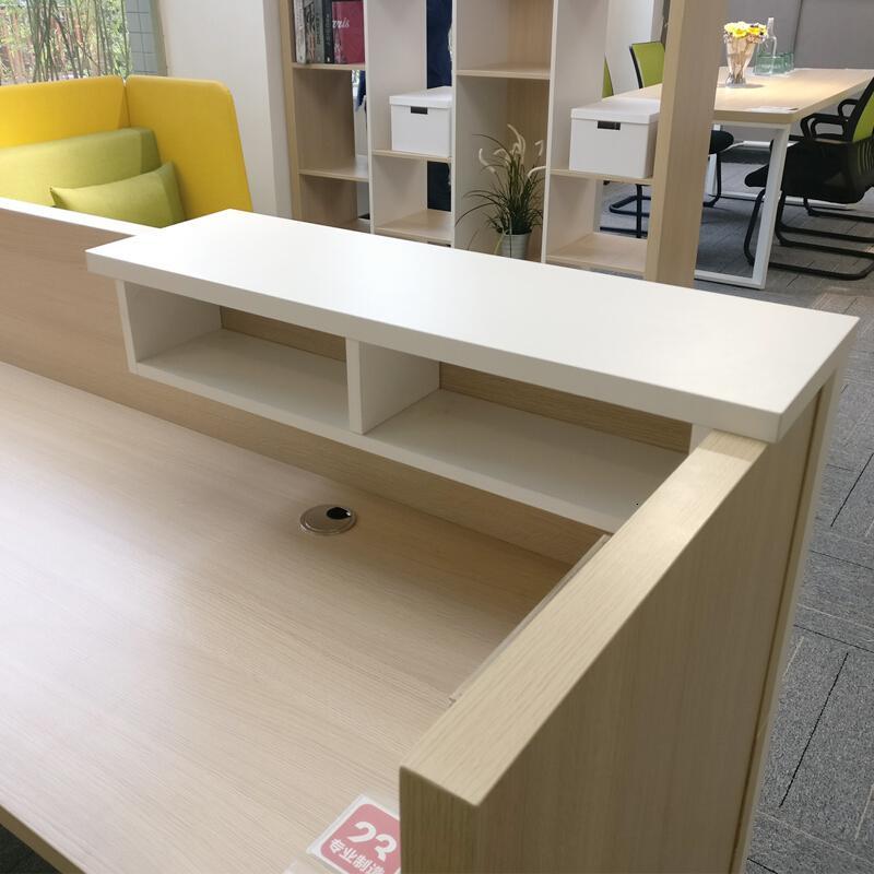 北京德诚和朗格系列板式前台办公桌长方形接待台公司咨询台收银台高清大图