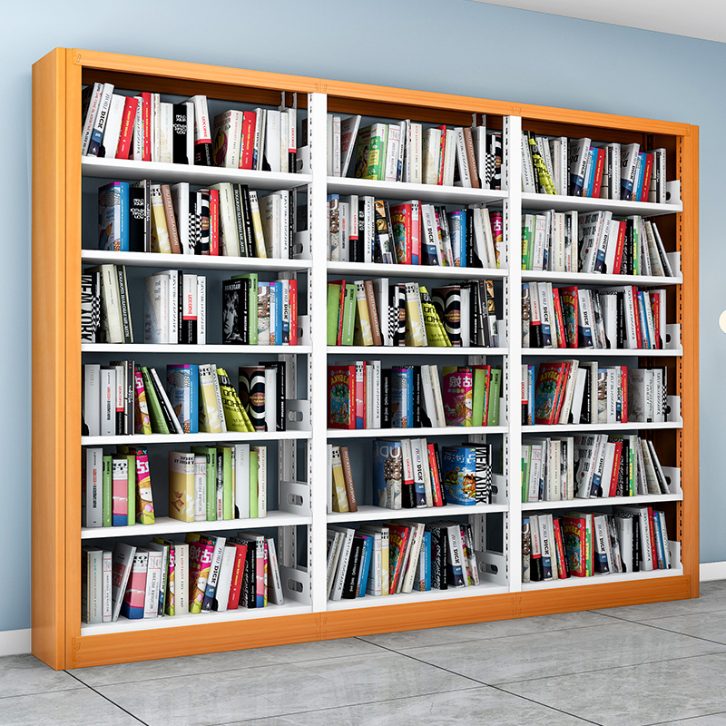 书架图书馆书店学校家用落地钢制书架铁书架展示架层板配件专拍单面