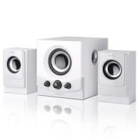 恩科(ENKOR)E600 有源2.1多媒体电脑音响木质低音炮音箱 灰色