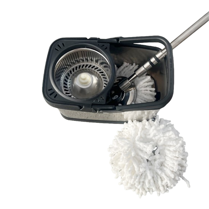 心梦同行 全不锈钢旋转拖把家用拖地墩布桶 2251/套高清大图