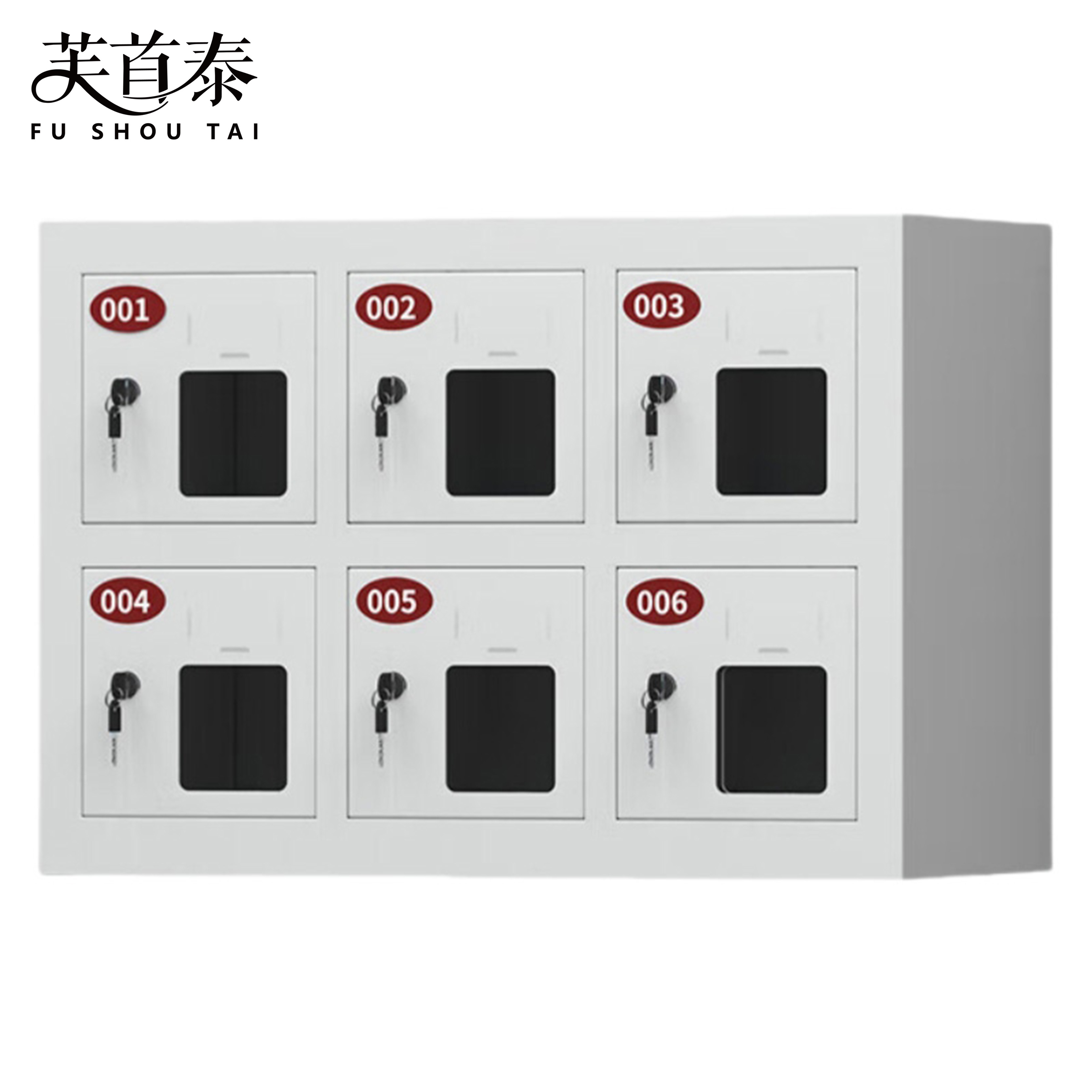 芙首泰手机存放箱6门550*245*385mm台高清大图