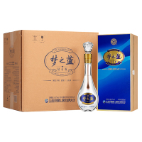 洋河(YangHe)梦之蓝 钻石版 52度 500ml *4 整箱装 浓香型白酒 口感绵柔