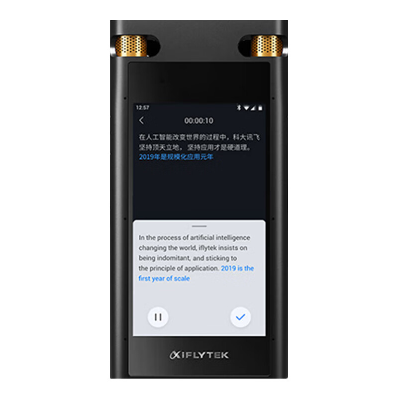 科大讯飞(iFLYTEK) 智能录音笔 SR702 星火版 星空灰