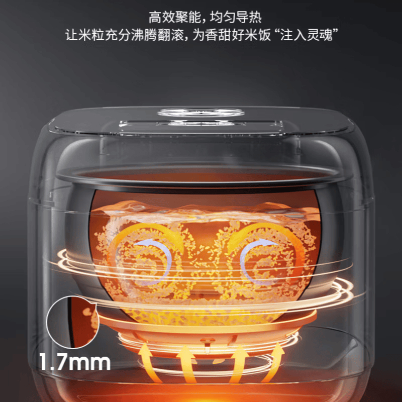 九阳(Joyoung) 电饭煲 F50FY-F861榛果金 5L YGQC高清大图