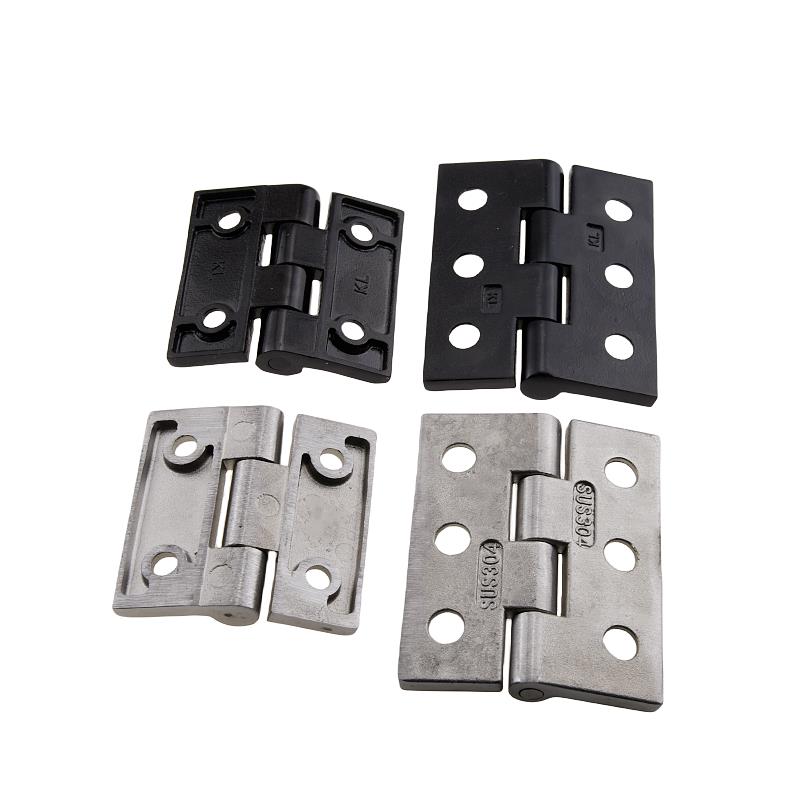 锌合金铰链合页黑色款 50*50*6mm高清大图