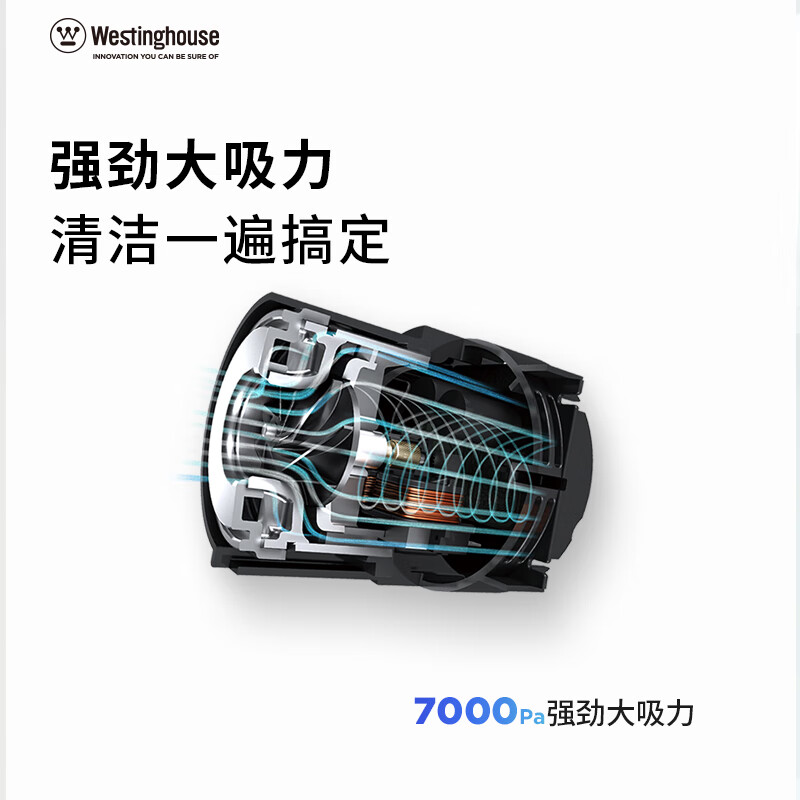 西屋(Westinghouse)无线推杆吸尘器-WXC-C156高清大图