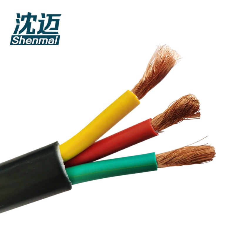 沈迈 铜芯软电线 ZC-VVR-0.6/1kV-3*2.5平方 1米高清大图