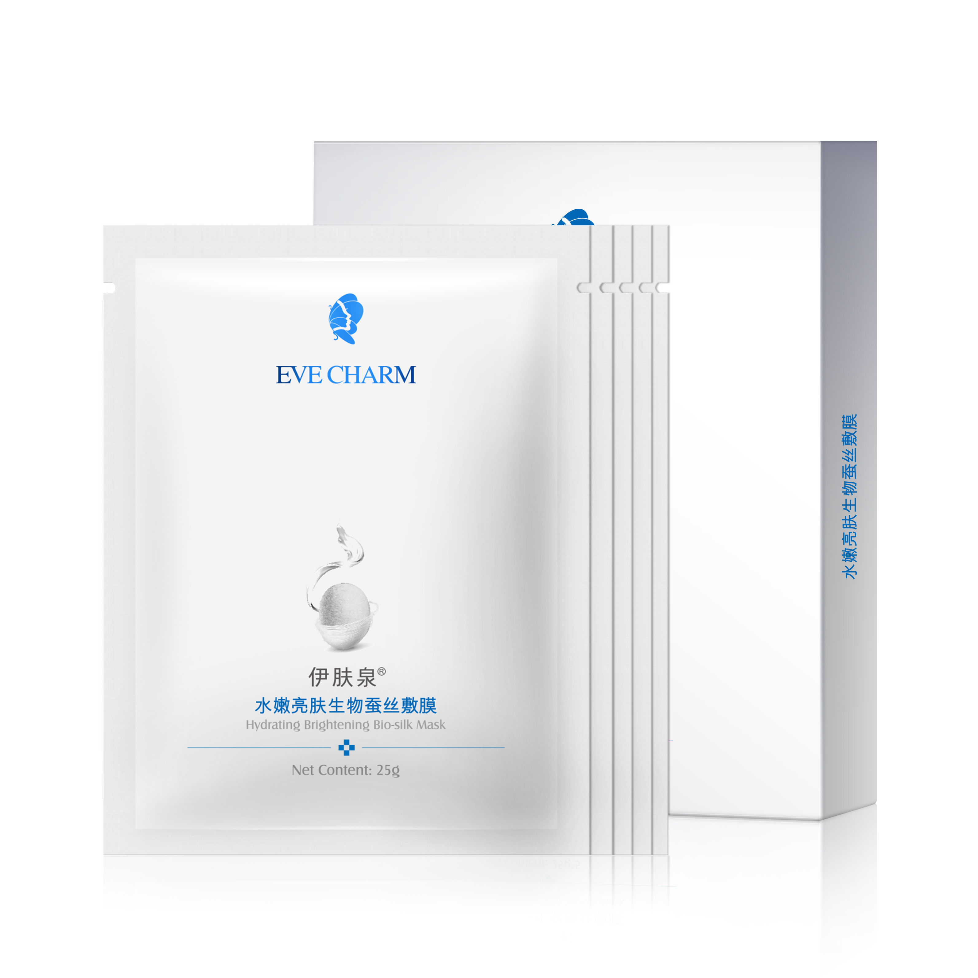 伊肤泉面膜水光微针水嫩亮肤生物蚕丝敷膜修护舒缓白