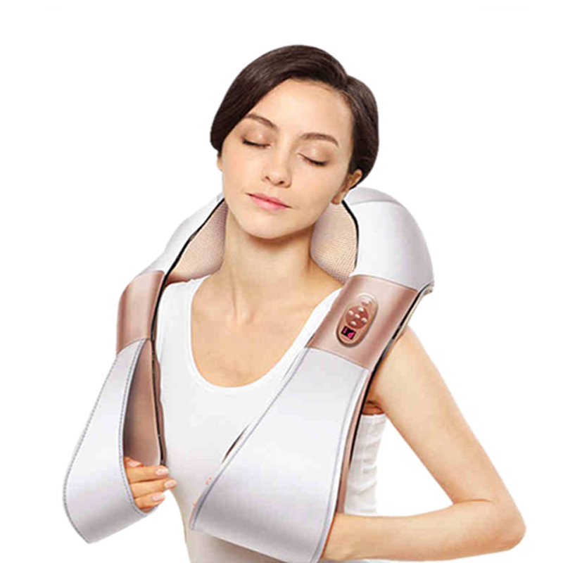 艾斯凯捶打按摩披肩加热颈椎按摩器肩颈腰部背部颈肩多功能按摩器视频