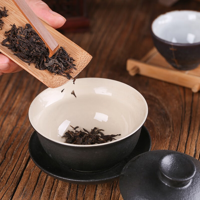大益 茶叶 普洱茶熟茶 唛号2014年7262饼茶357g 中秋高清大图