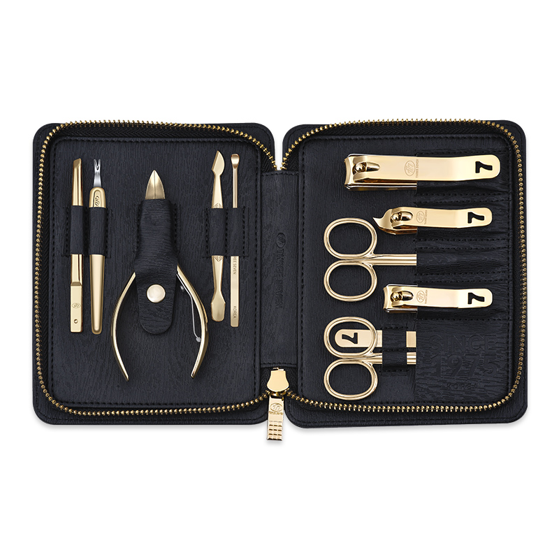 777(THREE SEVEN)指甲刀修护套装轻奢黑金系列11件套 TSG-1577G
