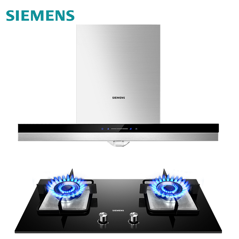 西门子(SIEMENS) 触控式BLDC抽油烟机欧式烟灶套餐LC47PA955W+ER73F23SMP 20立方 天然气