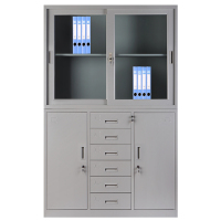 富诗梦 XW-018中六斗宽移门柜0.65MM可定制加厚多层资料柜 单个装