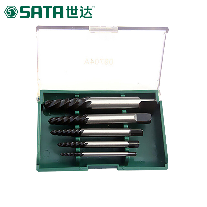 世达(SATA)5件套细牙断丝取出器折断螺丝取出器 09704A1套