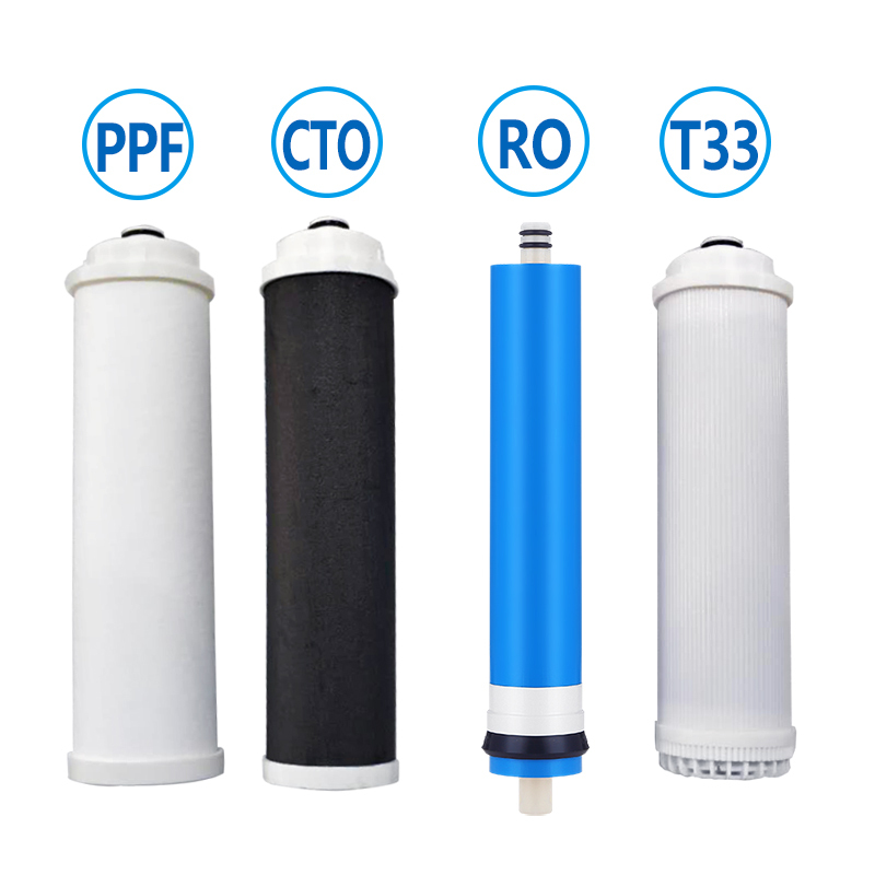 长虹牌CRO-50W21反渗透直饮机 进口椰壳酸洗后置颗粒活性炭T33(含上门费)) 吸附能力强 更换周期12-18个月