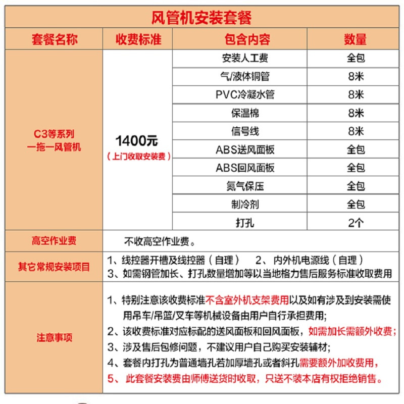gree格力中央空调变频 家用风管机一拖一 新能效 k系列[仅设备费,不