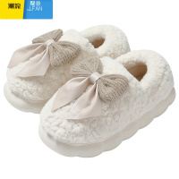 聚范毛毛棉拖鞋女士冬季包跟2023新款加绒防滑保暖室内家居月子棉鞋女