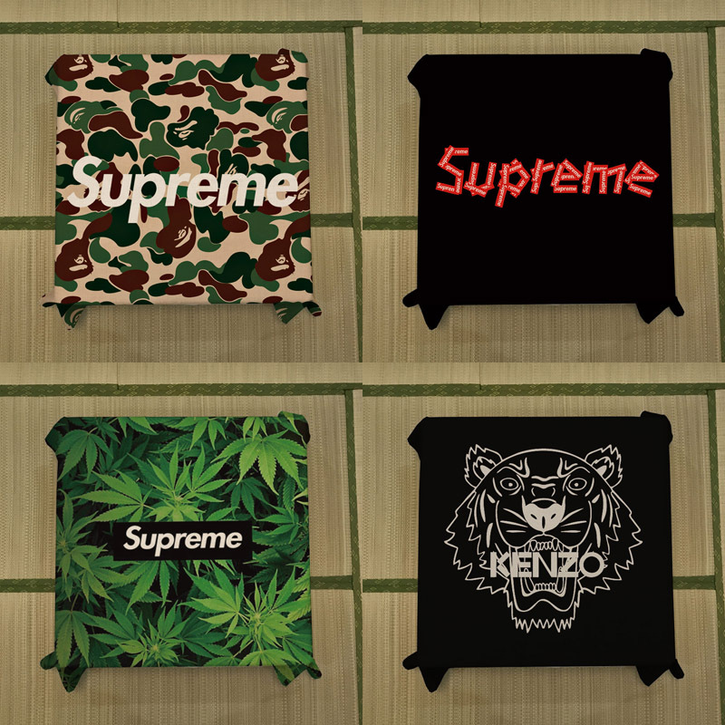 Superme桌布潮牌桌垫美式复古棉麻布艺茶几餐桌圆长方形盖台布