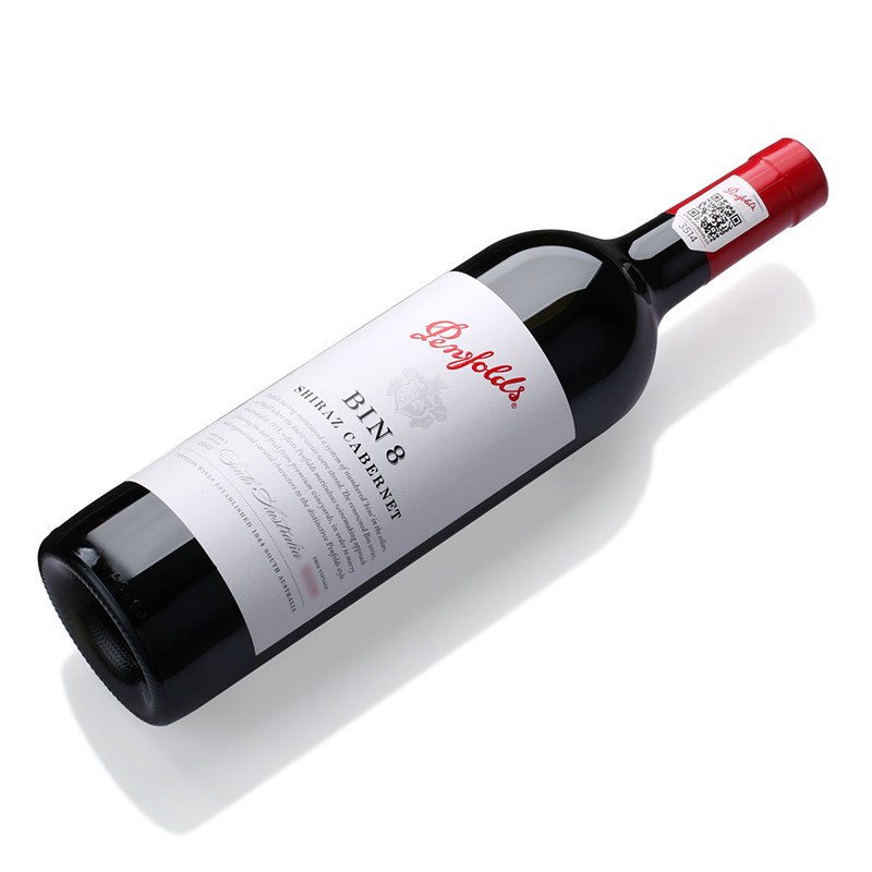 澳大利亚原瓶进口红酒 奔富 BIN8赤霞珠设拉子红葡萄酒750ml *1