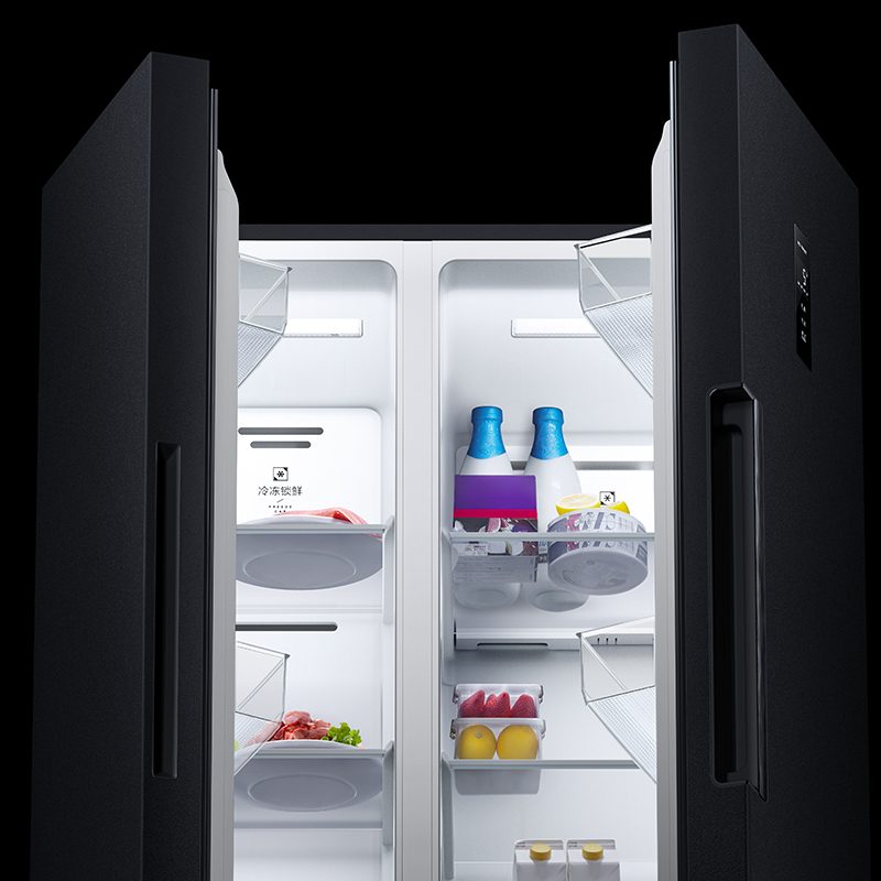 米家小米出品456l升对开门冰箱大容量家用电冰箱双开门双变频节能省电