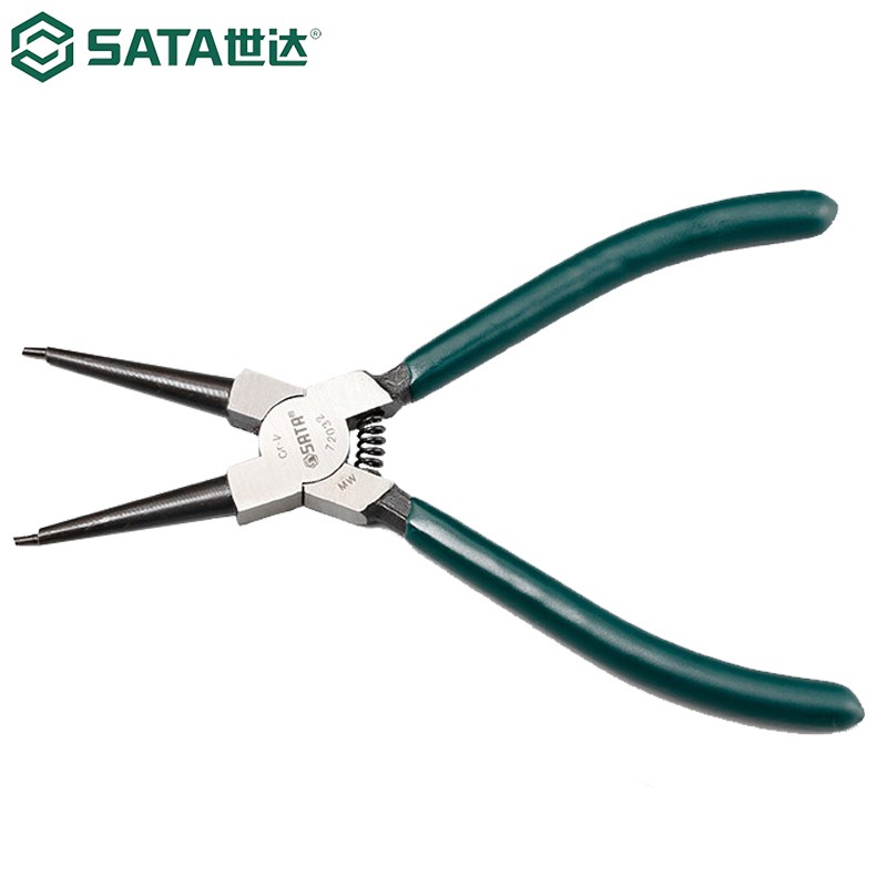 世达(SATA)72032 德式穴用直口卡簧钳7“高清大图