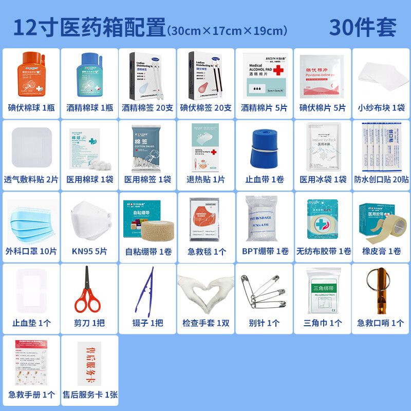 弘辉急救箱12寸家用医药应急箱出诊收纳箱铝合金盒大号应急储备医疗箱高清大图