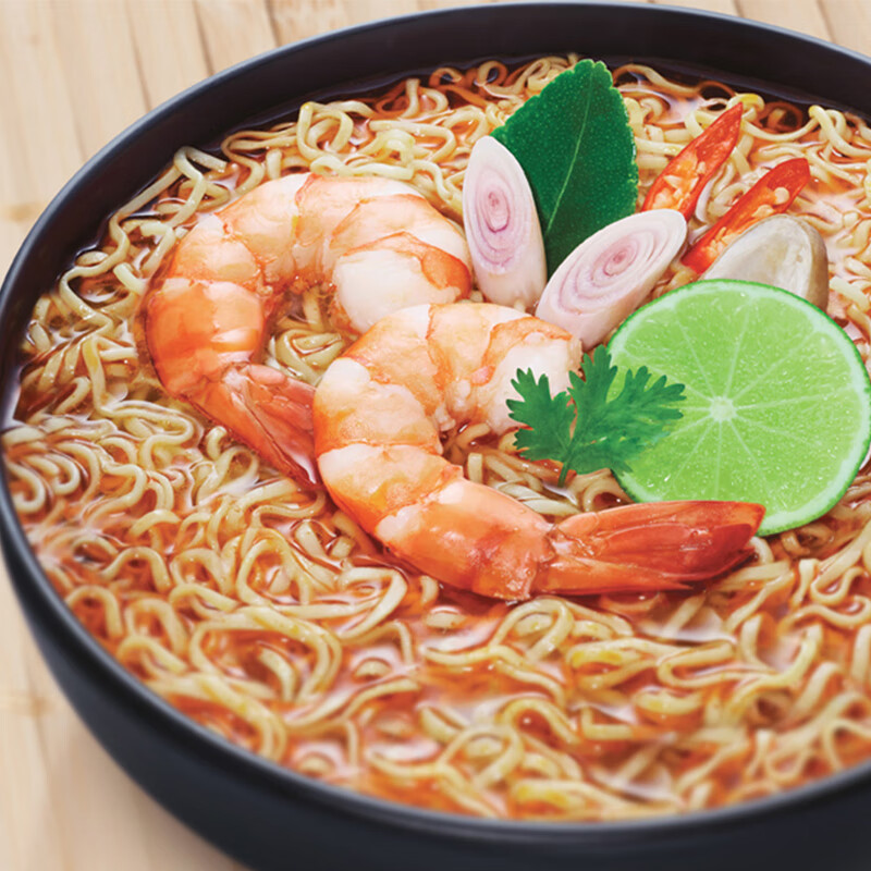 泰国进口泰氏妈妈冬阴功酸辣虾特辣味杯面60g高清大图
