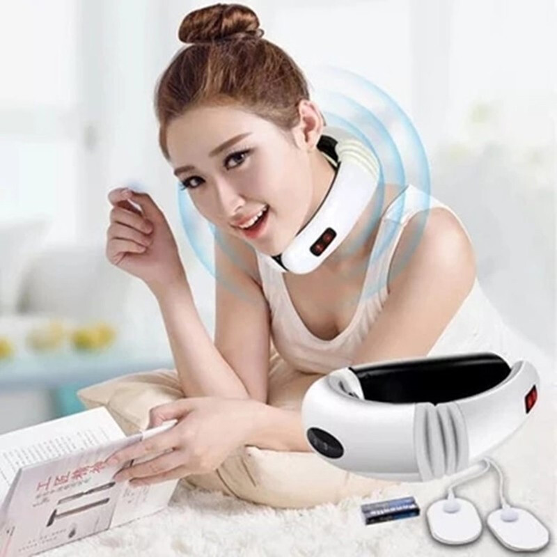 林檎圣诞节年会礼品 女颈椎按摩器低头族神器颈椎按摩仪圣诞节送老婆男女朋友闺蜜老公生日 充电无遥控款送女朋友老婆生日礼物送