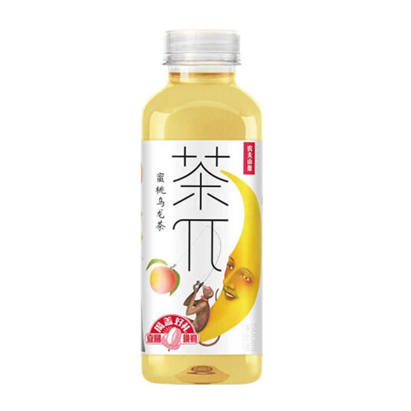 农夫山泉 茶π(茶派)茶饮料 蜜桃乌龙茶500ml*15瓶 整箱装(新老包装随机发货) -SH