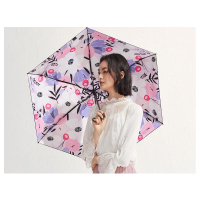 蕉下 口袋碎花系列 防紫外线五折黑胶太阳伞 晴雨两用 (单位:把)寻芳