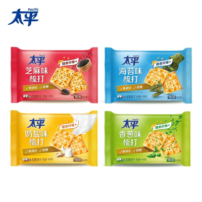 太平 梳打饼干 400g*4包 奶盐味