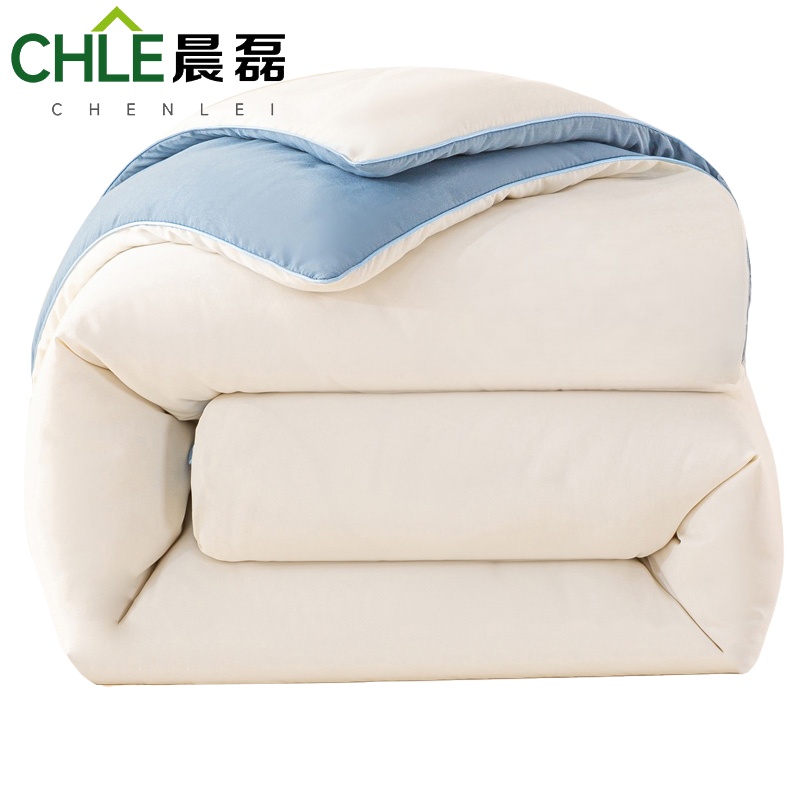 晨磊拼色棉花被150*200cm/床高清大图