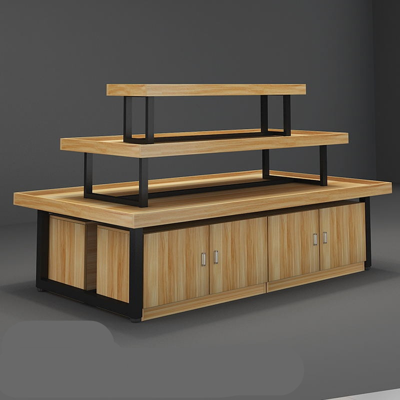 blsp展柜2sjzgexw 中岛柜母婴货架超市展台化妆品饰品展示柜鞋店台文