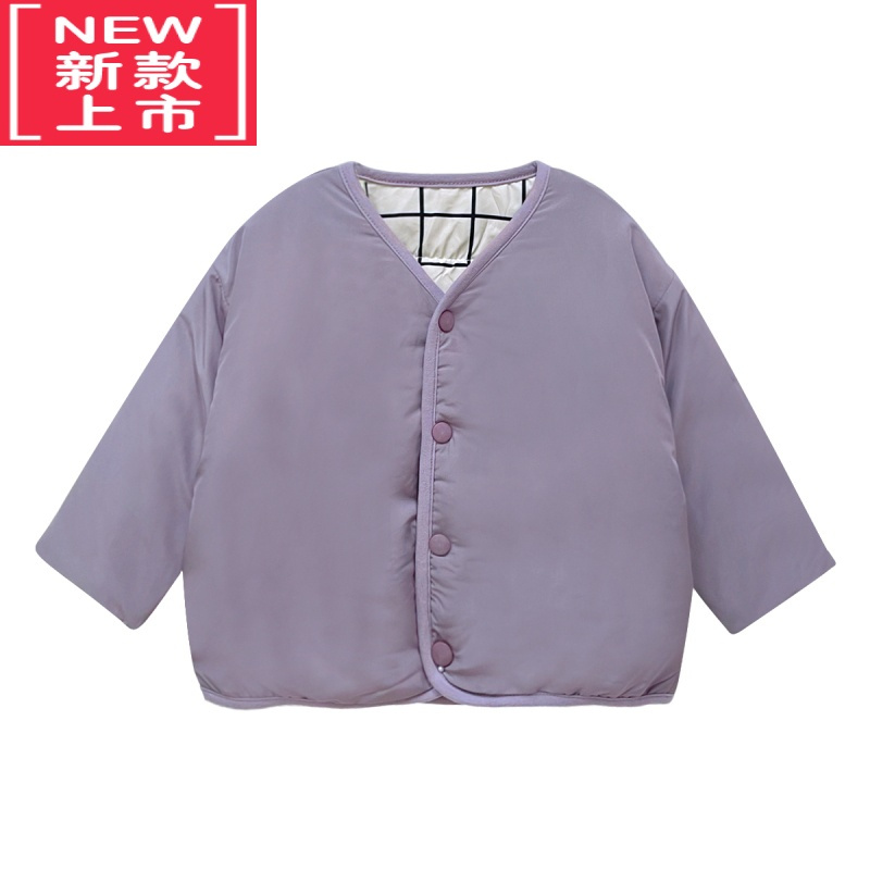 可莉允[双面可穿 随心搭配]婴儿秋冬保暖外出服卡通夹棉服外套洋气