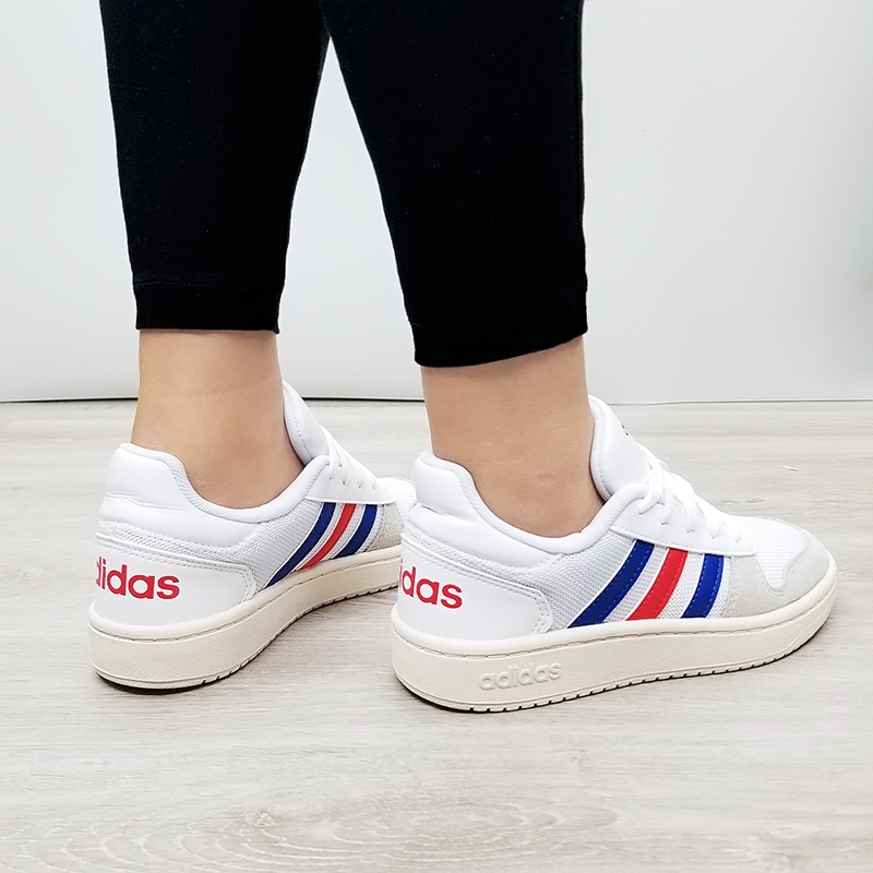 Adidas阿迪达斯男鞋女鞋新品NEO百搭时尚低帮运动板鞋红白蓝休闲鞋HOOPS 2.0 K FW9120图片,高清实拍大图—苏宁易购