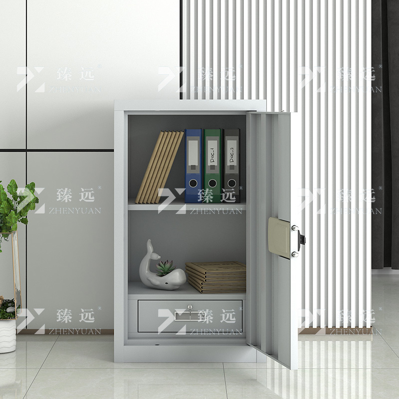 臻远 ZYJJ-80032 单门保密柜 电子锁 灰白色 长550*宽420*高960mm 单位:1台高清大图