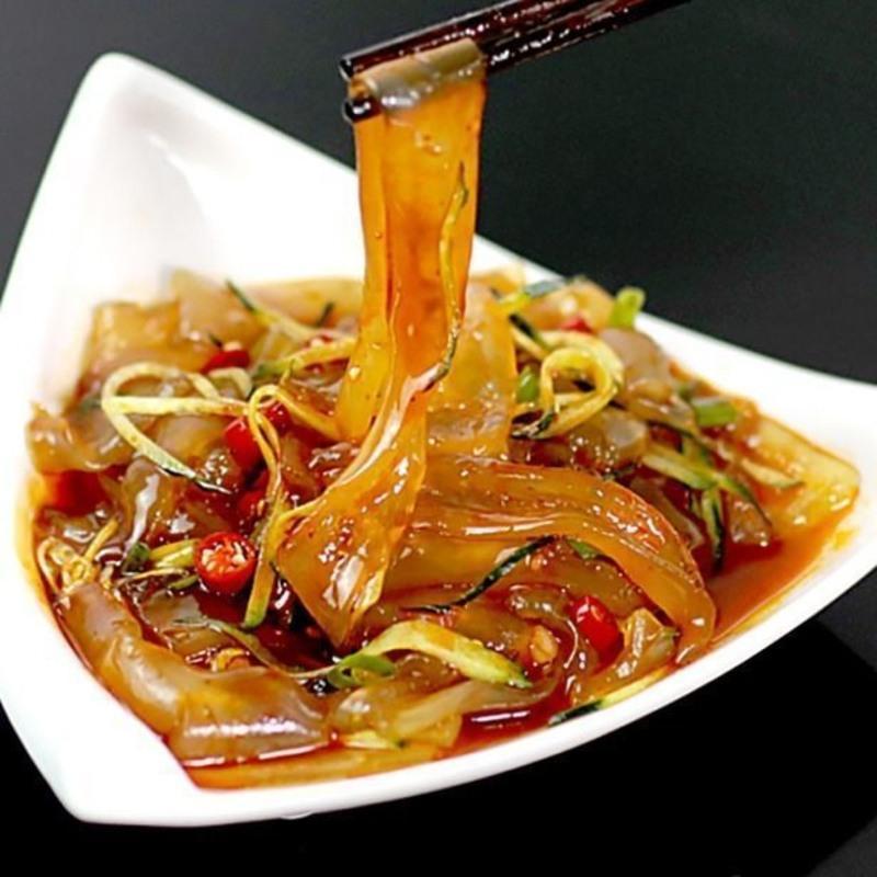 8袋带32袋料包东北大拉皮水晶大拉皮夏季素食凉拌菜鲜粉皮凉菜即食大