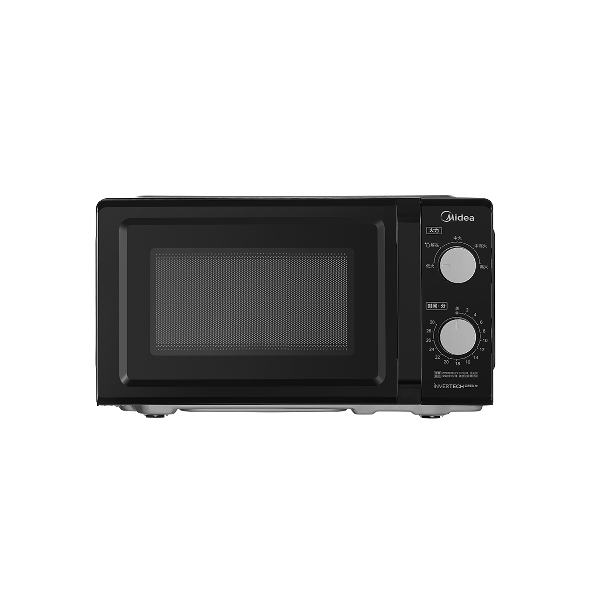 美的微波炉一级能效家用小型变频微波炉旋钮便捷操作智能解冻五档火力 M18J
