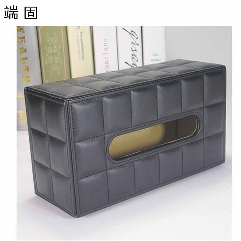 端固 格子纹抽纸盒WZH5 个高清大图