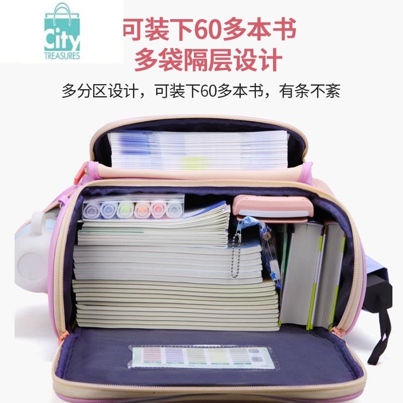 BANGDOU千寻马儿童书包小学生女一二三四到六年级男孩护脊减负轻便双肩包图片