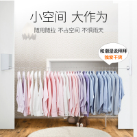阳台卫生间隐形晾衣架晾衣晒被神器免打孔室内伸缩浴室钢丝晾衣绳