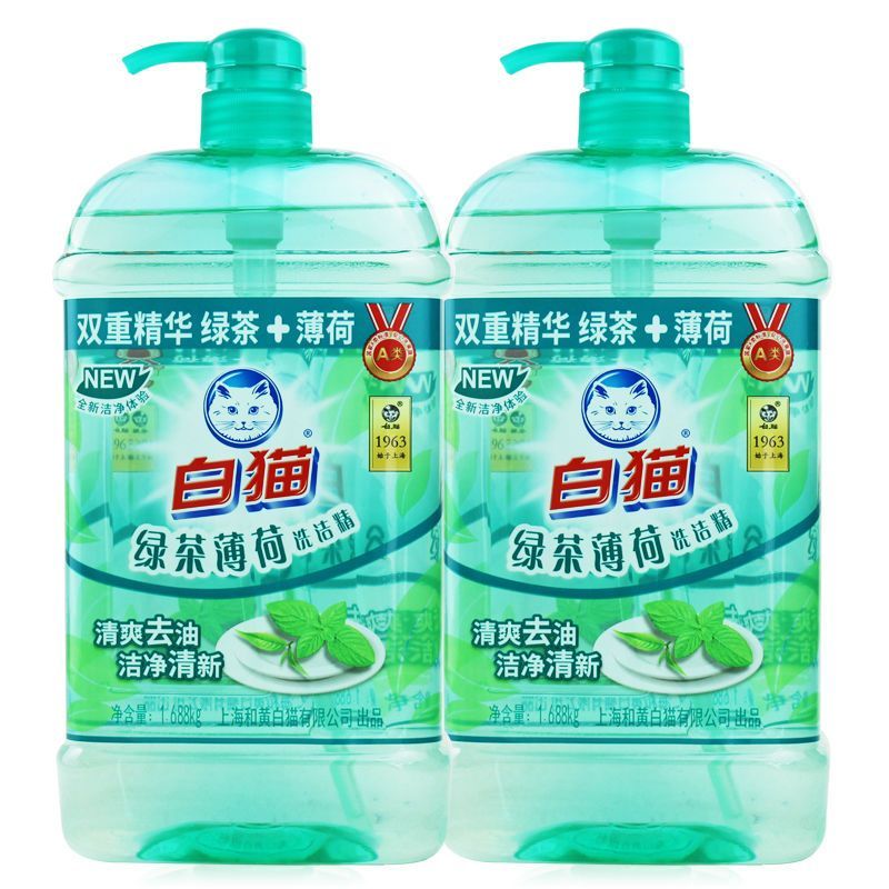1.688kg白猫绿茶薄荷洗洁精BM1688DJ点睛