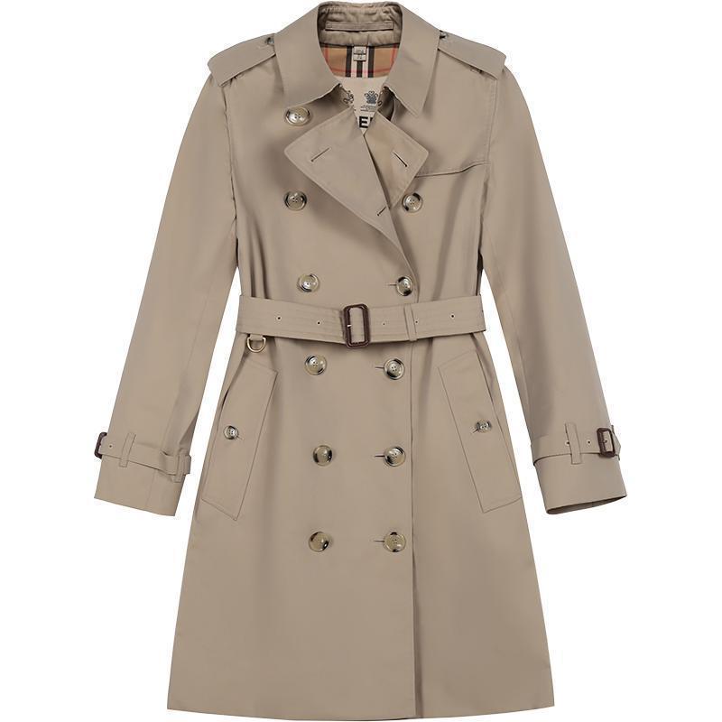 博柏利巴宝莉burberry女款棉质长款风衣外套80457741