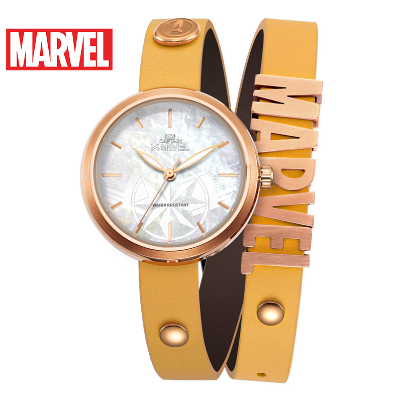 迪士尼(Disney)漫威惊奇队长手表女学生正品时尚个性潮环形2019电影同款女士手表