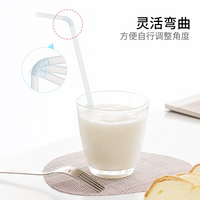 茶花(CHAHUA)一次性吸管独立包装咖啡搅拌奶茶食品级吸管4包230支高清大图