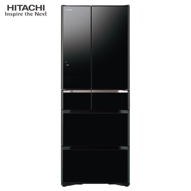 Hitachi/日立 R-G590GC日本整机进口电脑控温多门无霜风冷电冰箱-水晶黑