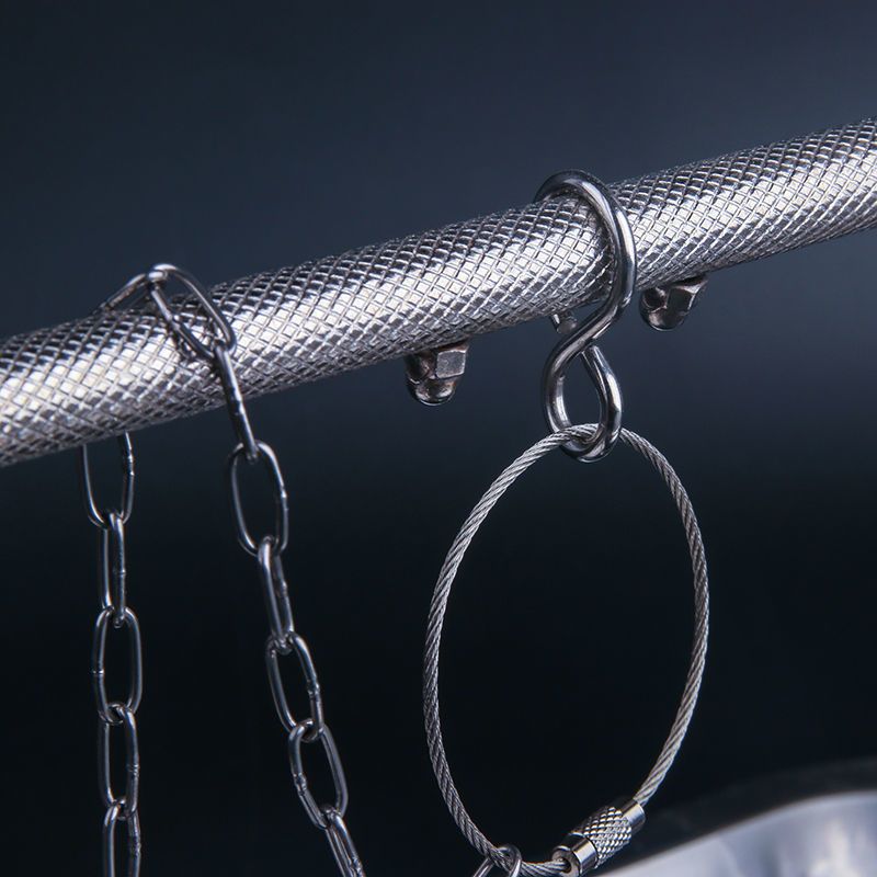 虎皮鹦鹉脚链鸟链子超轻不锈钢鸟链活扣玄凤脚链脚环不伤脚站架4号脚